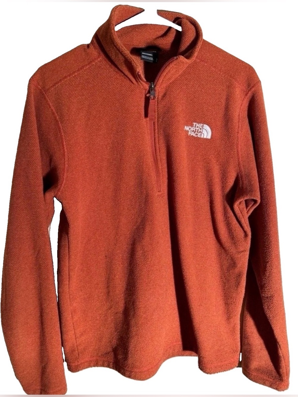 The North Face Men's Small Burnt Orange 1/4 Zip Fleece Pullover
Sweater